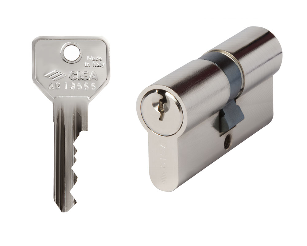 CISA Цилиндр серии С2000 ключ-ключ 70мм (35х35) никель, 1.0G300.13.0.12