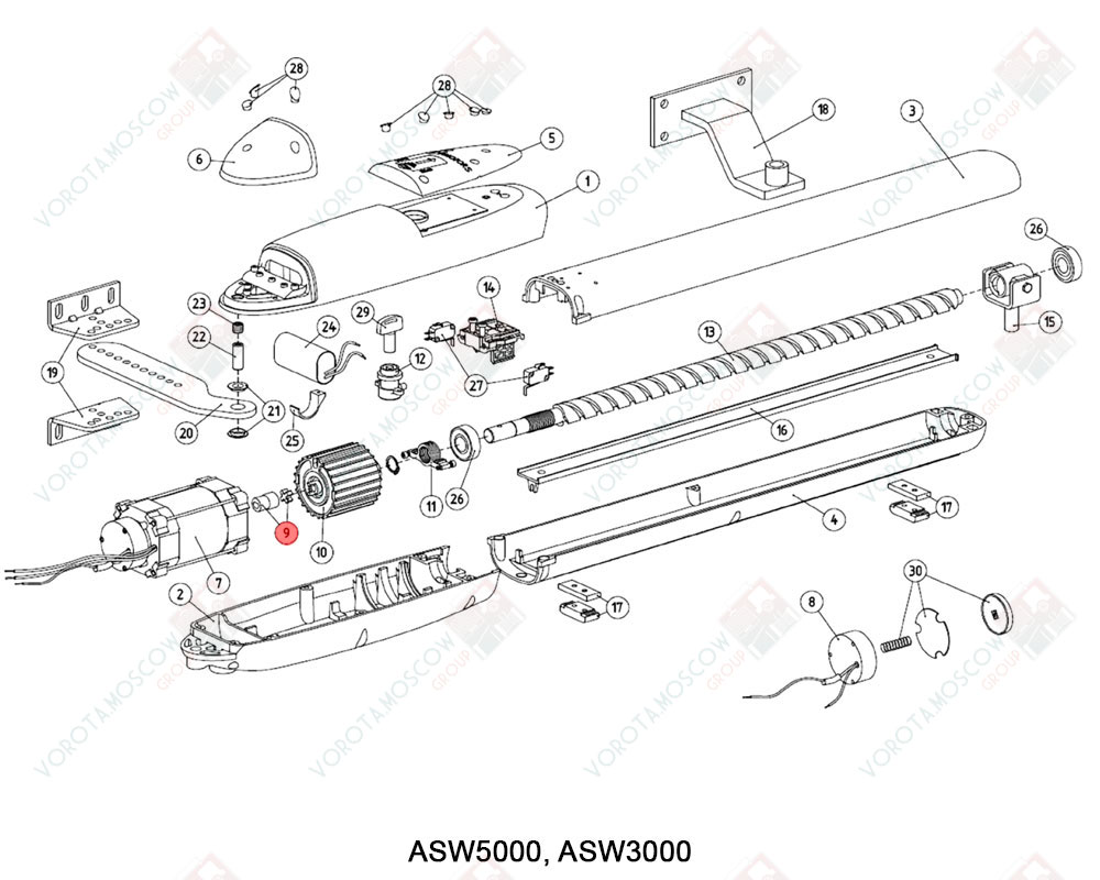 AN-MOTORS Муфта (комплект), ASW.5009