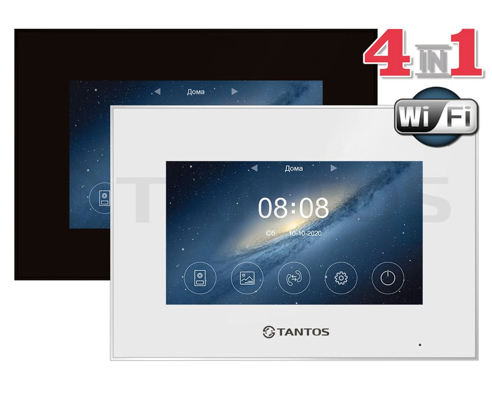 TANTOS Монитор цветного видеодомофона 7", Marilyn HD Wi-Fi IPS