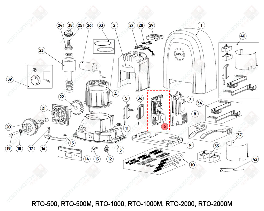 ALUTECH Плата основная (реле увеличенной мощности), RTO.06-01-F
