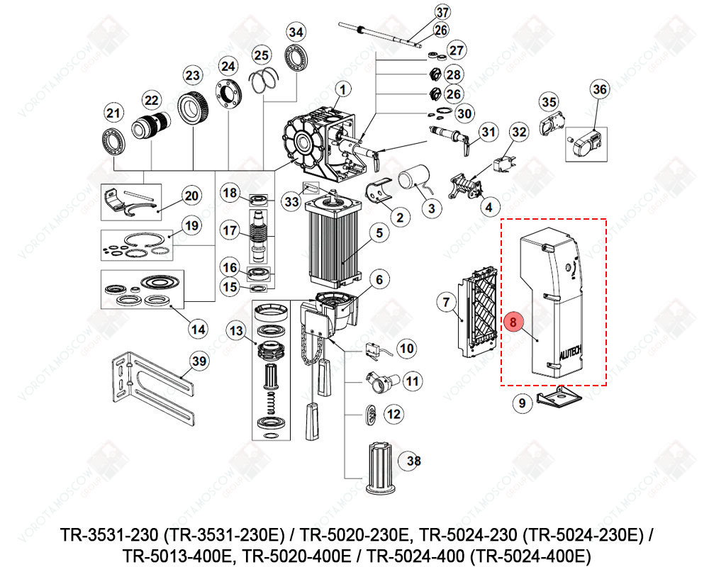 ALUTECH Кожух, TR230.08-E