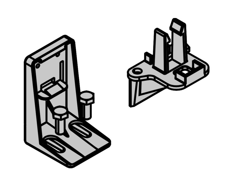 Sensor support. FAAC 7120885. FAAC задний кронштейн 6020223.