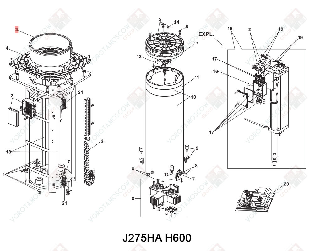 FAAC Верхняя втулка для  J275HA, 63002255