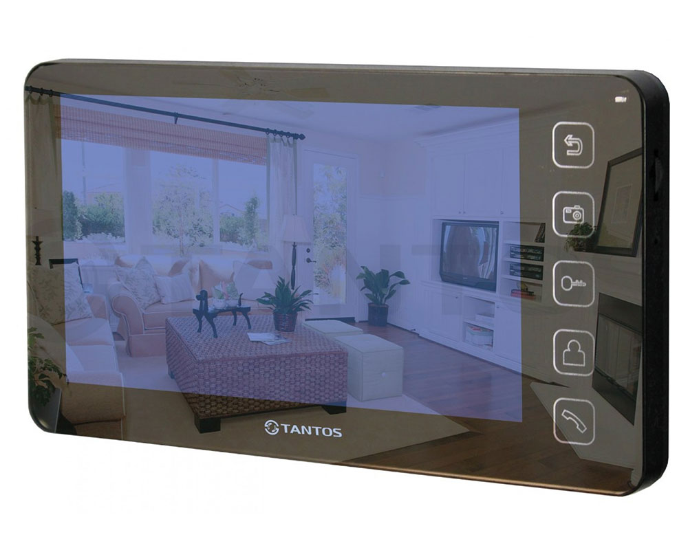 TANTOS Монитор видеодомофона, цветной, запись кадров, TFT LCD 7", Prime SD Mirror (VZ или XL)