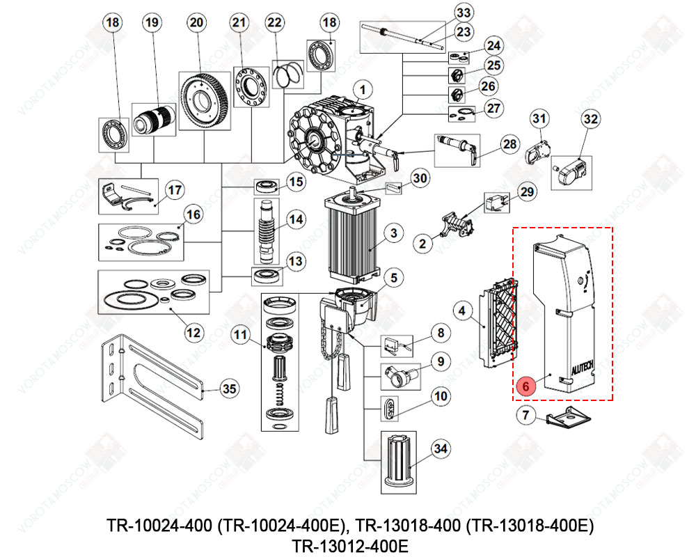 ALUTECH Кожух, TR400.06-E