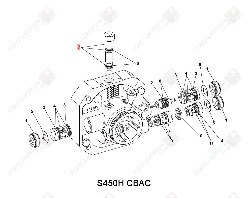 FAAC Клапан разблокировки S450 H, 63000826