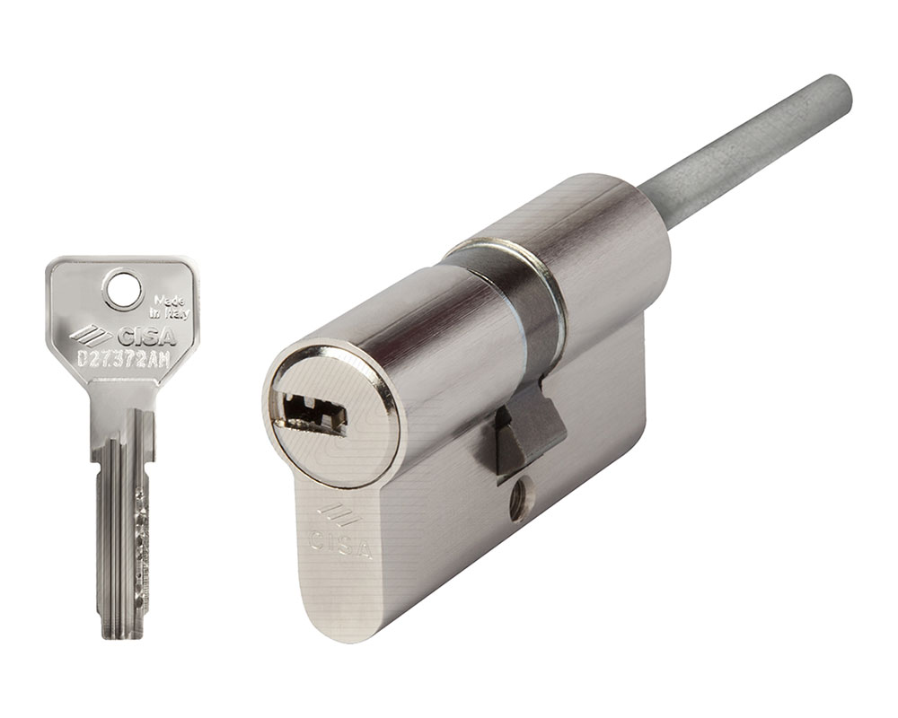 CISA Цилиндр серии ASIX ключ-шток 70мм (40х30) никель, 1.0E307.12.0.12.00.С5