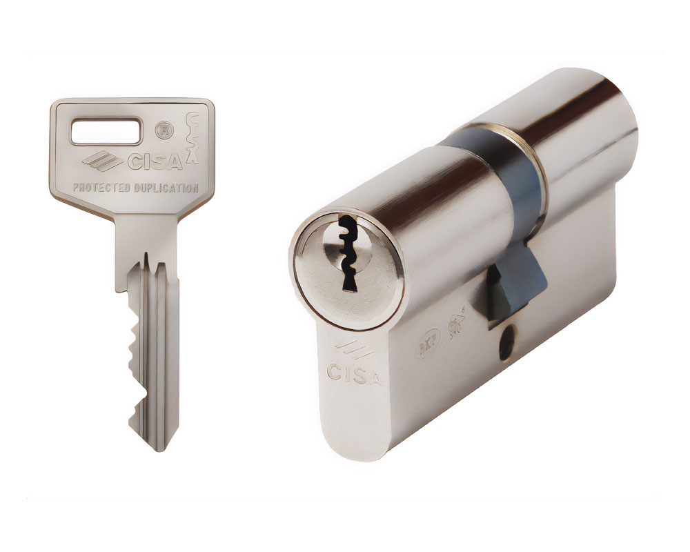 CISA Цилиндр серии С3000 ключ-ключ 70мм (35х35) никель, 1.0N310.13.0.12
