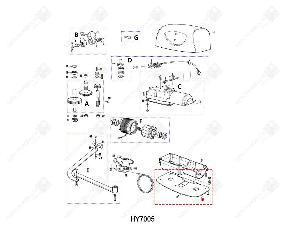 NICE Монтажное основание, PMD0215A.4610