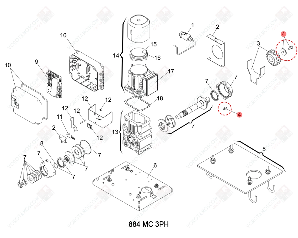 FAAC Запчасть SKINPACK 884, 3906025