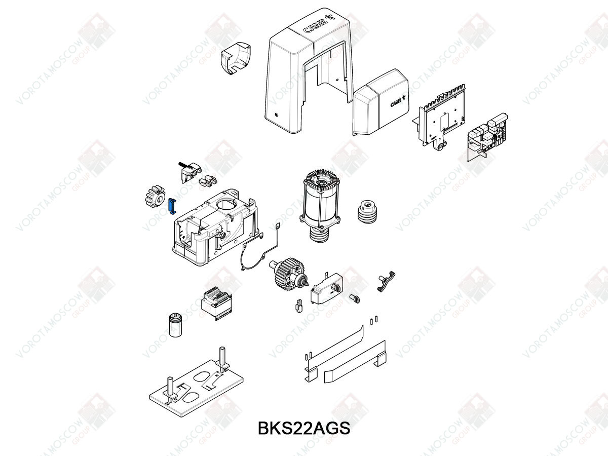 CAME Шпилька крепления ведущей шестерни BK, 119RIBK032