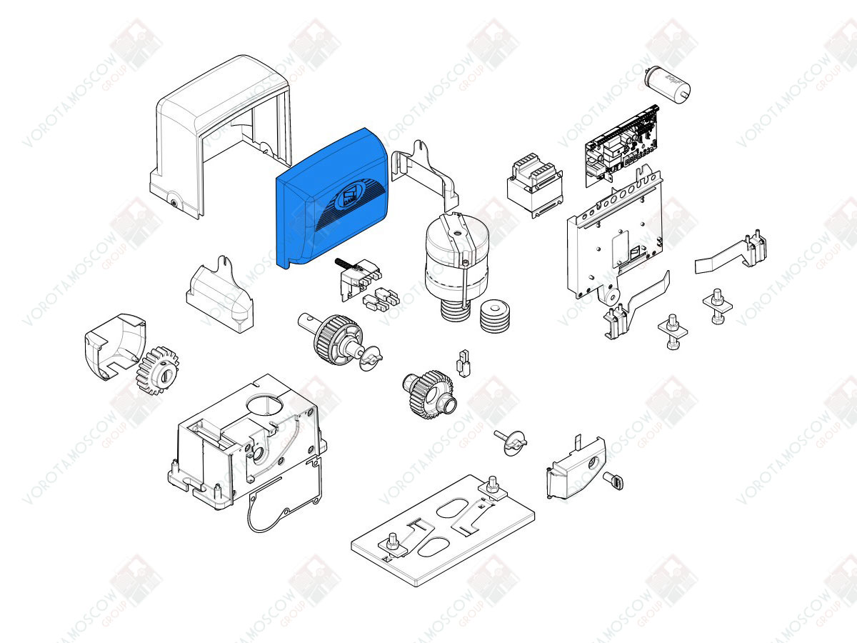 CAME Крышка для платы BX (арт119RIBX001)