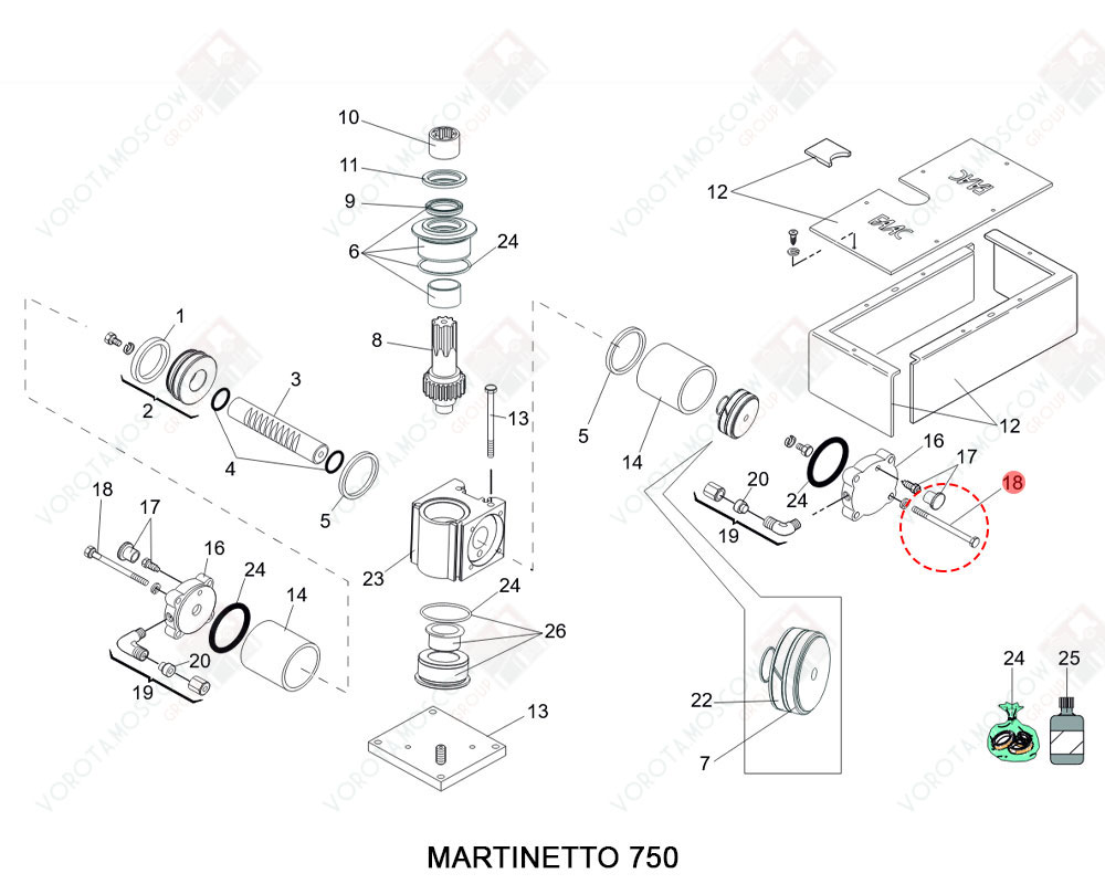 FAAC Запчасть MOUNTING BOLT 760, 7011345