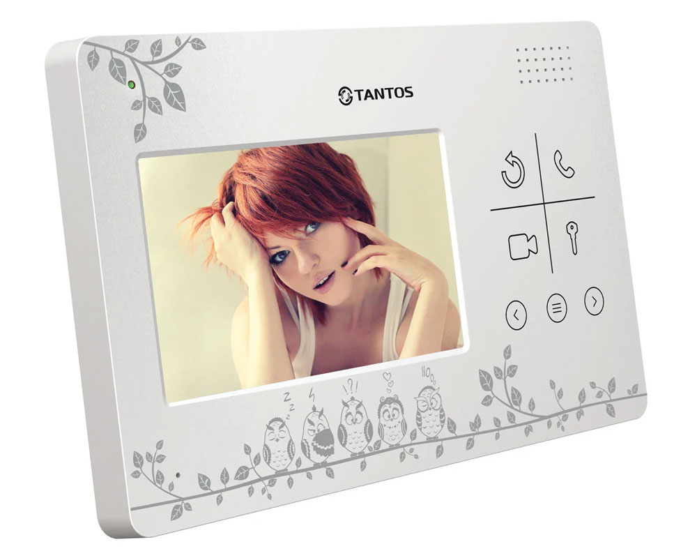 TANTOS Монитор видеодомофона цветной, TFT LCD 4,3" 480x234, PAL/NTSC, Hands-Free, LILU LE Совы