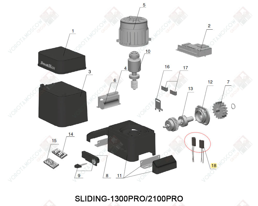 DoorHan Комплект разнесенных считывателей концевых выключателей SLPRO, DHSL22-KIT