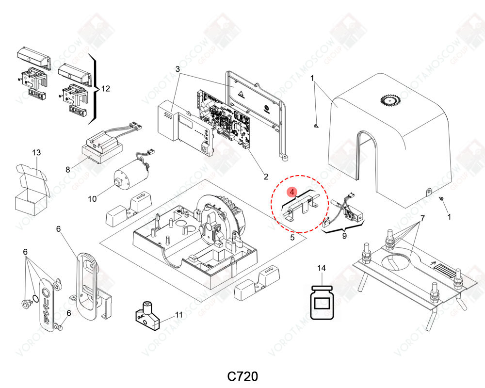 FAAC Запчасть C720/C721 RELEASE, 63001305