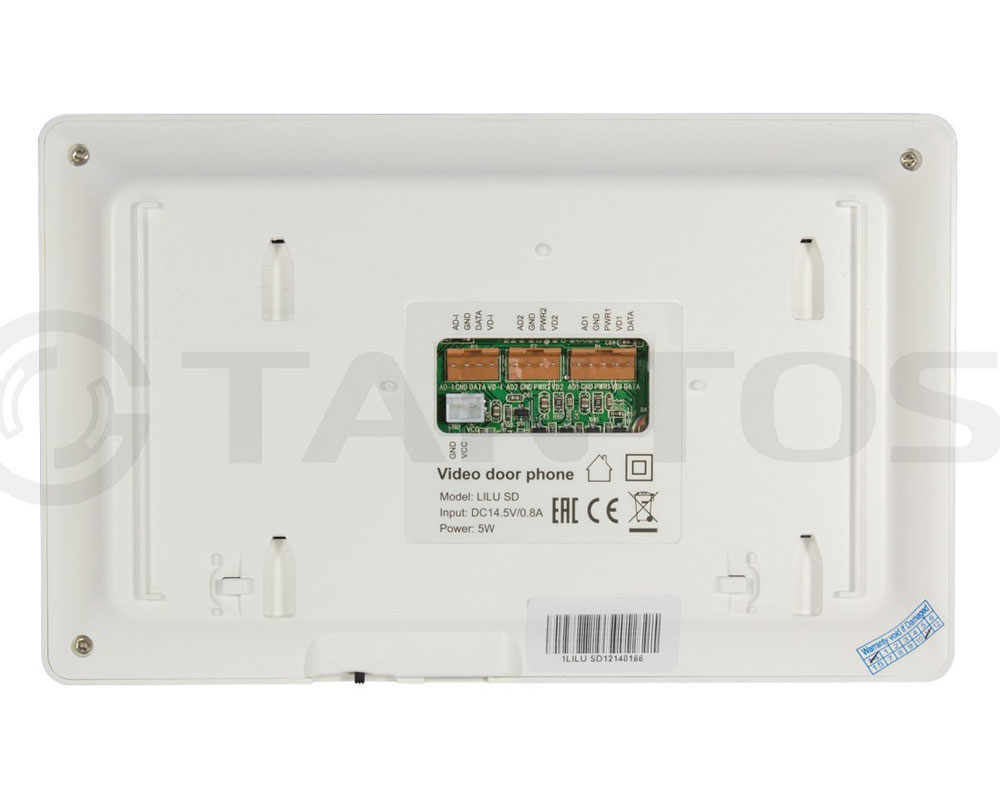 TANTOS Монитор видеодомофона цветной, TFT LCD 4,3" 480x272, PAL/NTSC, Hands-Free, LILU - SD