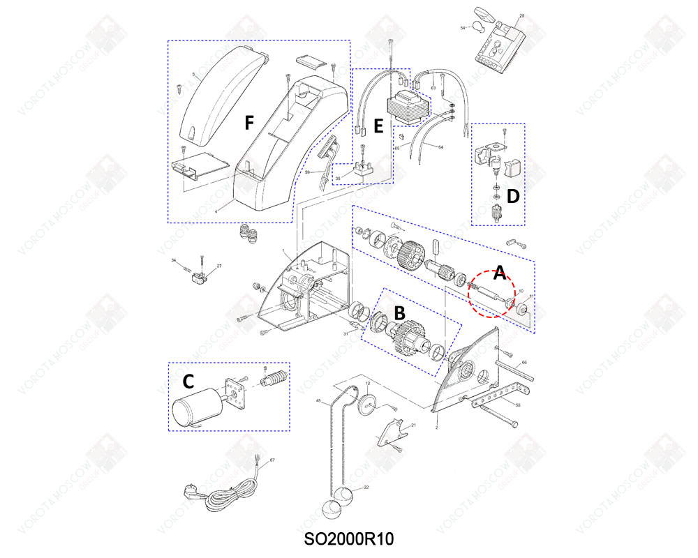 NICE Палец SO2000, PMD1289R01.4610
