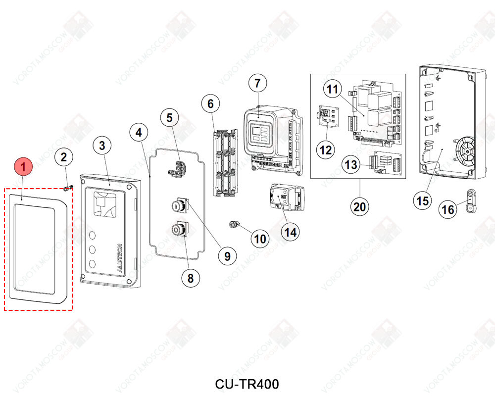 ALUTECH Рамка CUTR400.01-A, 657000170