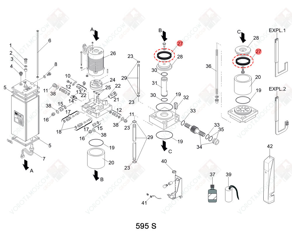 FAAC Запчасть DDE 312 GASKET, 7091035