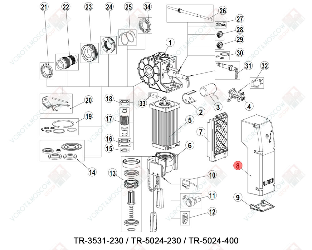 ALUTECH Кожух, TR230.08-F