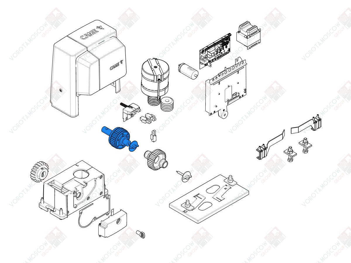 CAME Вал выходной BX в сборе (арт119RIBX007)