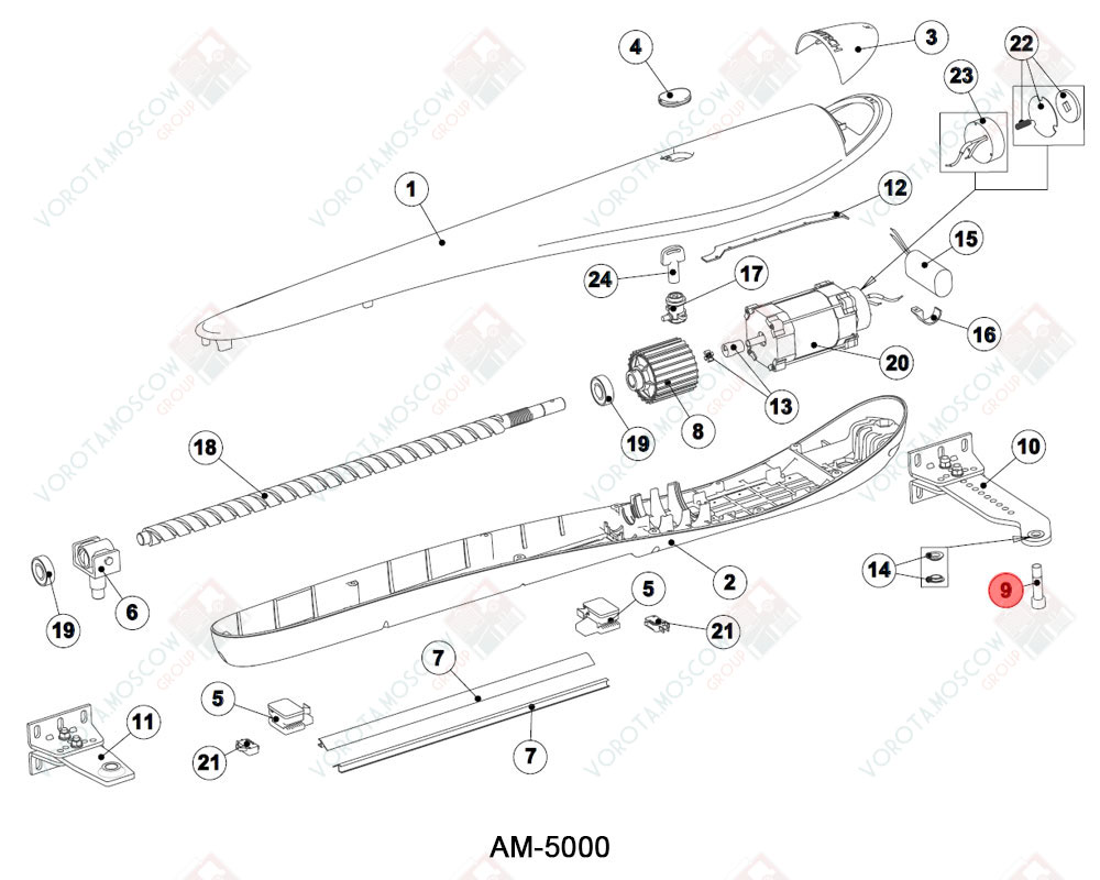 ALUTECH Винт осевой, AM5000.09