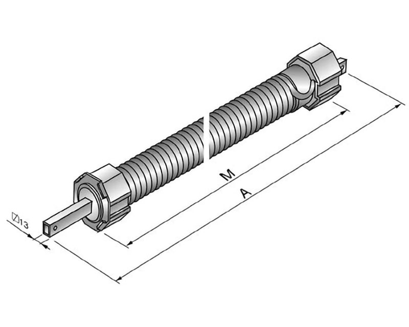 ALUTECH 4SIM Пружинно-инерционный механизм, на вал 40 мм