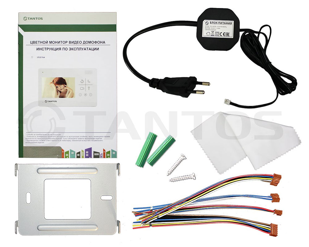 TANTOS Монитор видеодомофона цветной, TFT LCD 4,3" 480x234, PAL/NTSC, Hands-Free, LILU lux