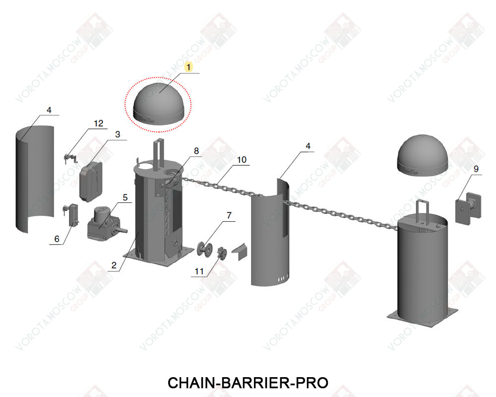 DoorHan Защитная крышка Chain-barrier-PRO, DHCH-1PRO