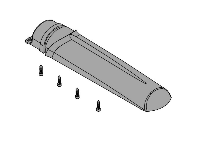 CAME Крышка кожуха винта АХ5024, АХ71230 (арт119RID310)
