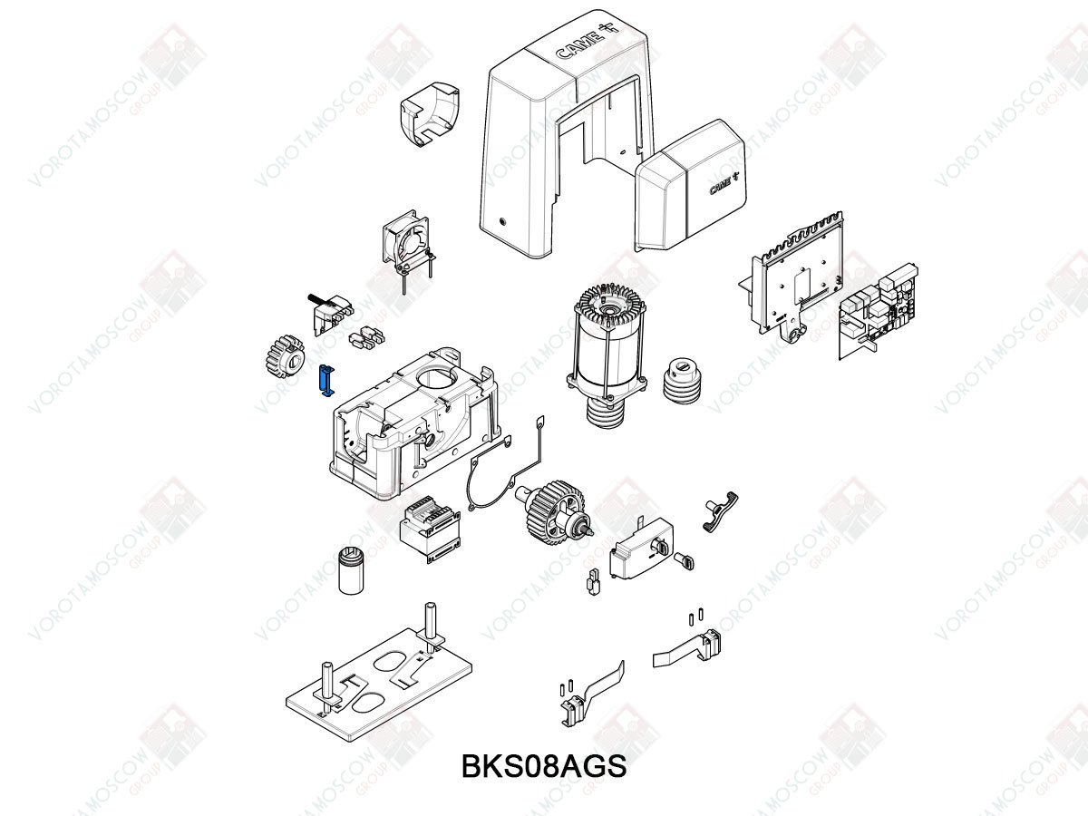 CAME Шпилька крепления ведущей шестерни BK, 119RIBK032