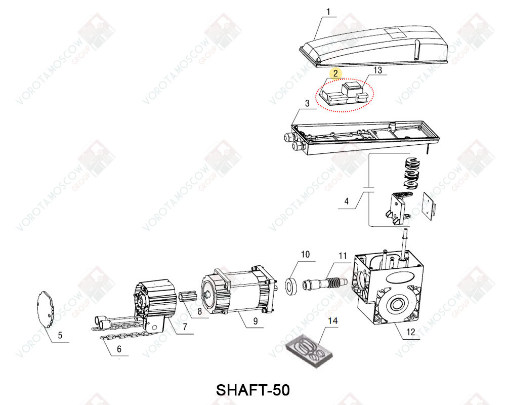DoorHan Плата управления для приводов Shaft 220 В, PCB-SH