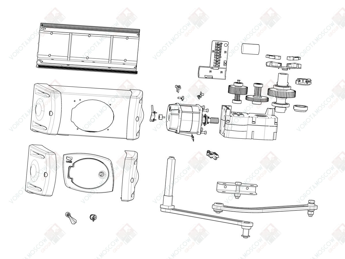 CAME Червяк F1000 F1024 (арт119RID084)