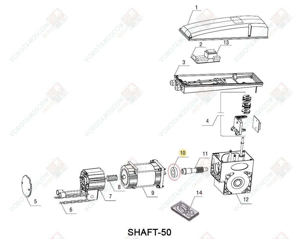 Doorhan shaft 120 схема подключения