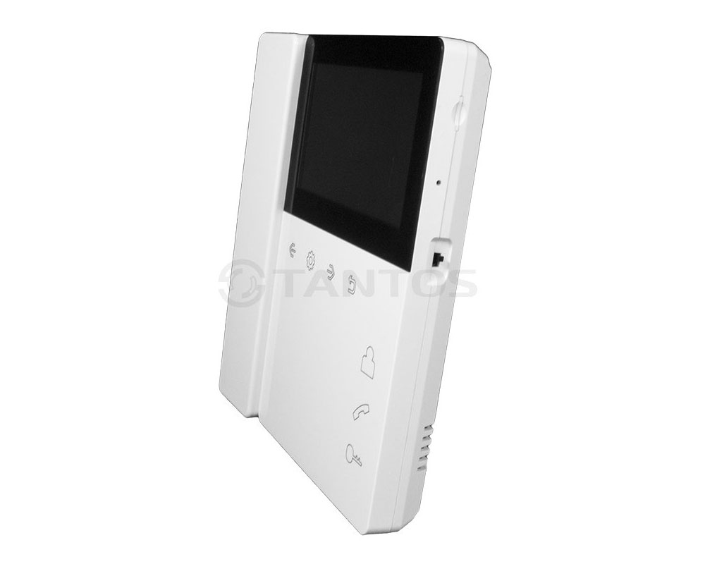 TANTOS Монитор видеодомофона цветной, TFT LCD 4,3" с трубкой на магните, Elly-S с трубкой