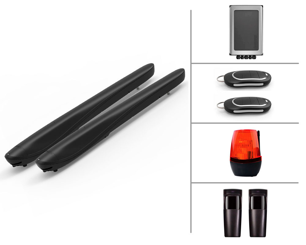 ALUTECH Комплект электроприводов для распашных ворот AMBIO, AM-5000KIT-N FULL