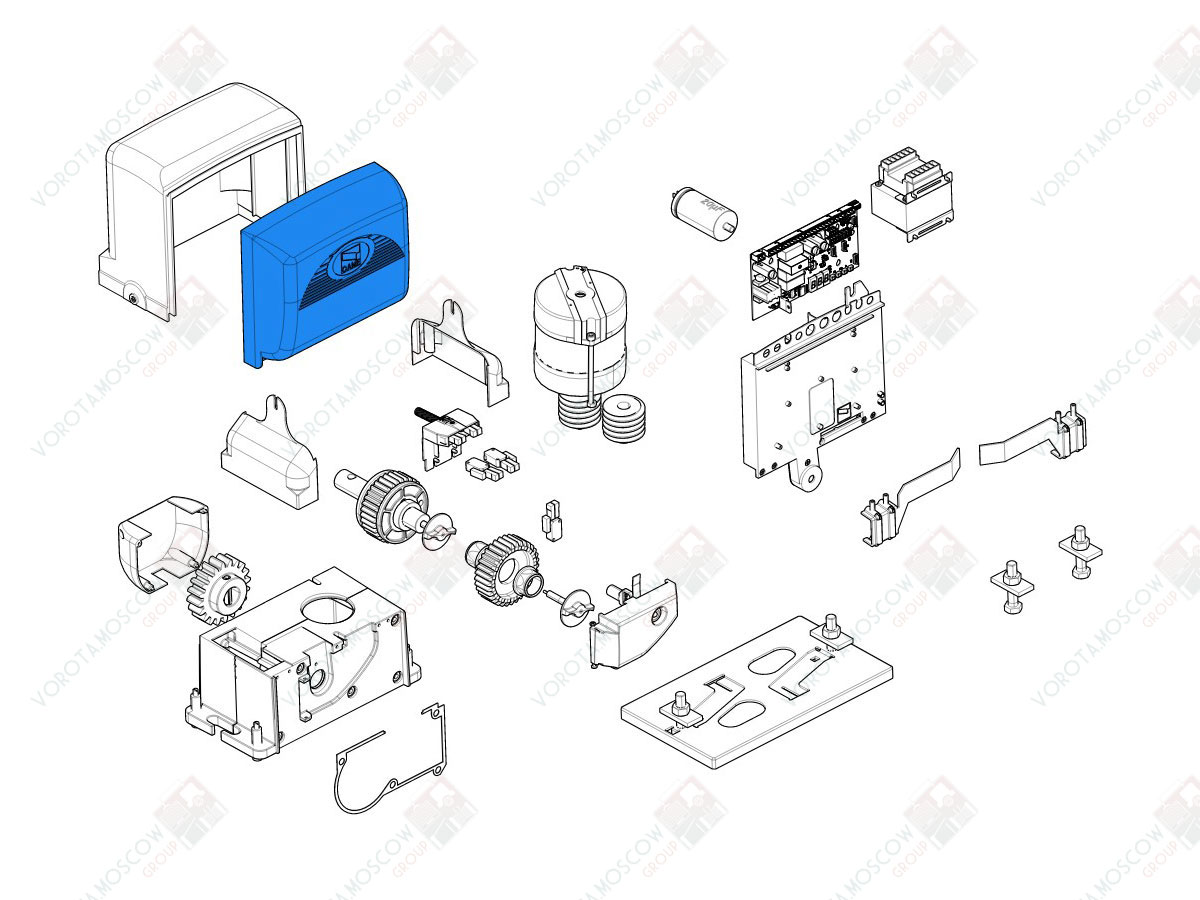CAME Крышка для платы BX (арт119RIBX001)