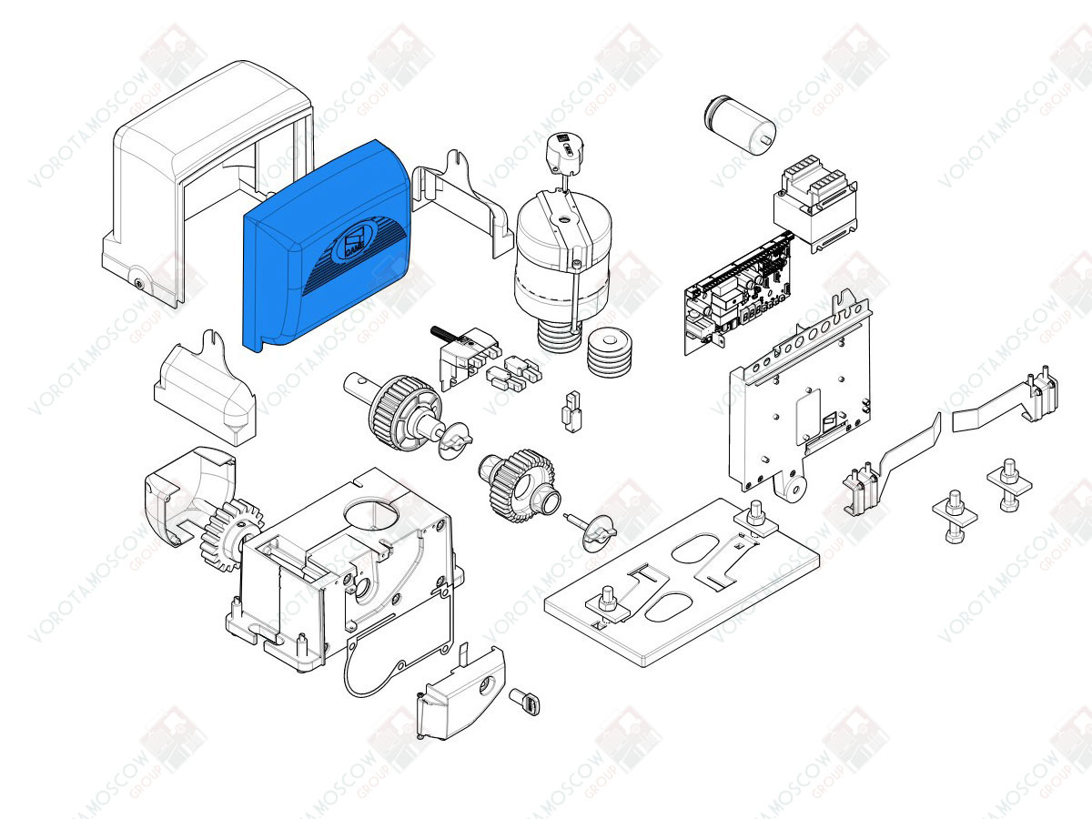 CAME Крышка для платы BX (арт119RIBX001)