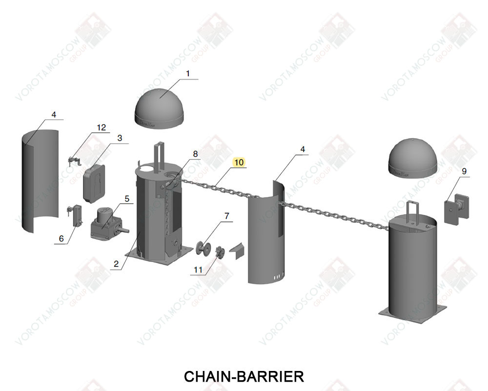 DoorHan Цепь 7.5 метров для Chain-barrier, CBChain-7