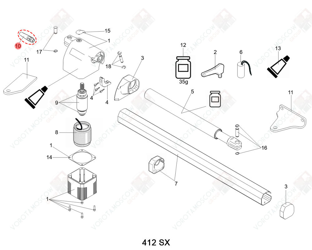 FAAC Запчасть *F0124A* STRAIN RELIEF, 710919