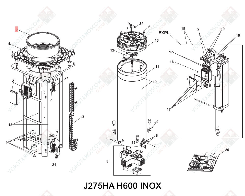 FAAC Верхняя втулка для  J275HA, 63002255