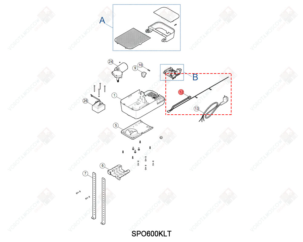 NICE Проводка блока управления SPO600KLT, CA0367A00