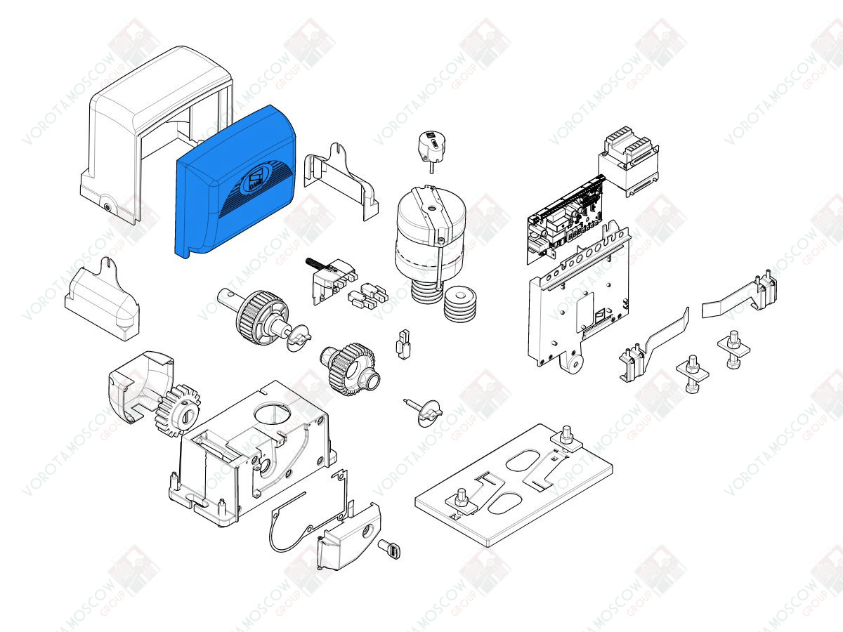 CAME Крышка для платы BX (арт119RIBX001)