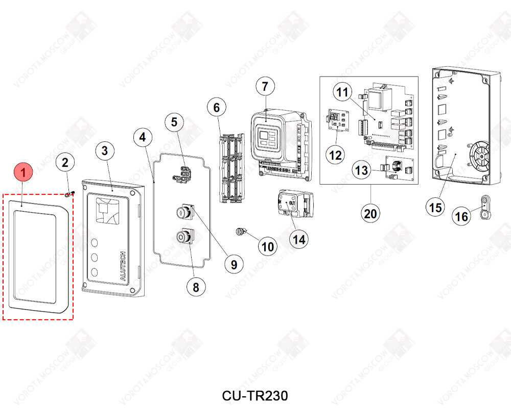 ALUTECH Рамка CUTR400.01-A, 657000170