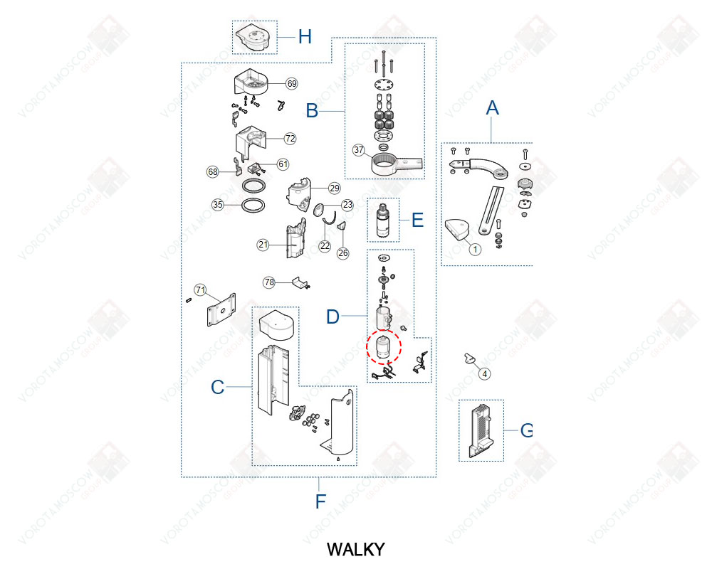 NICE Электродвигатель WALKY, MDC1511A