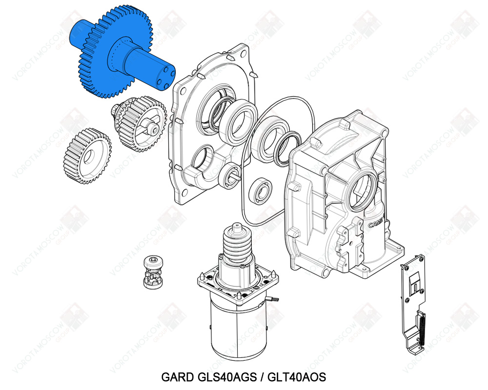 CAME Выходной вал GARD LS4-LT4, 88003-0146