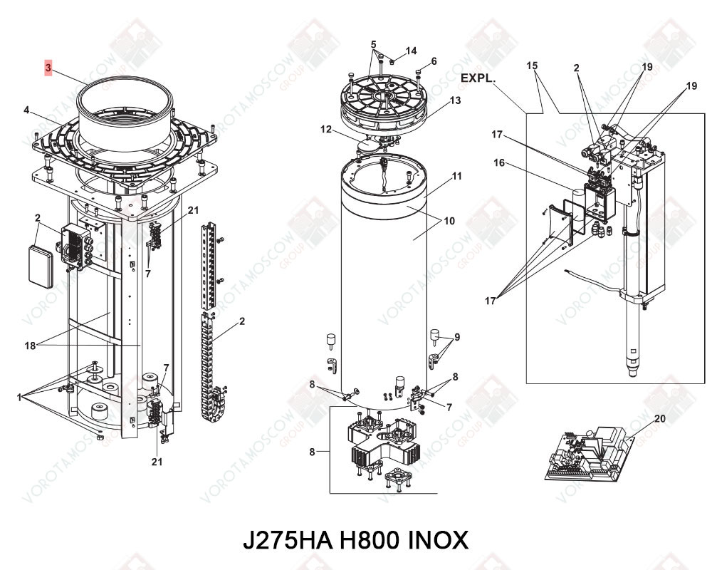 FAAC Верхняя втулка для  J275HA, 63002255