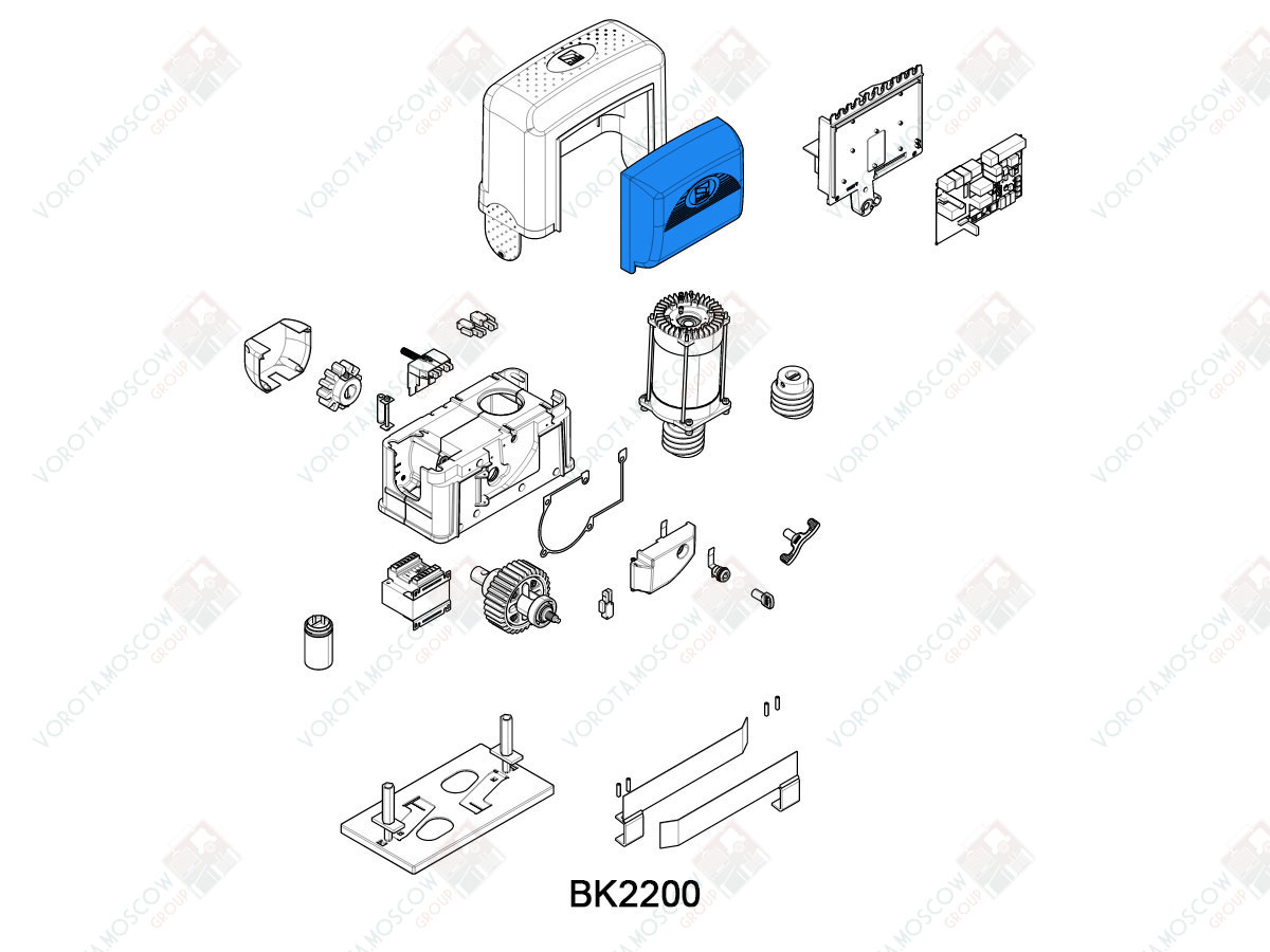 CAME Крышка платы BK, 119RIBK025