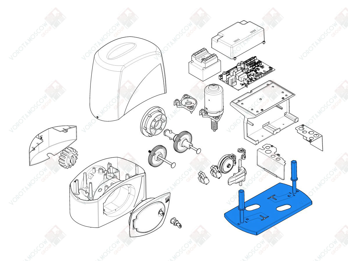 CAME Основание монтажное BX-243 (арт119RIBX049)